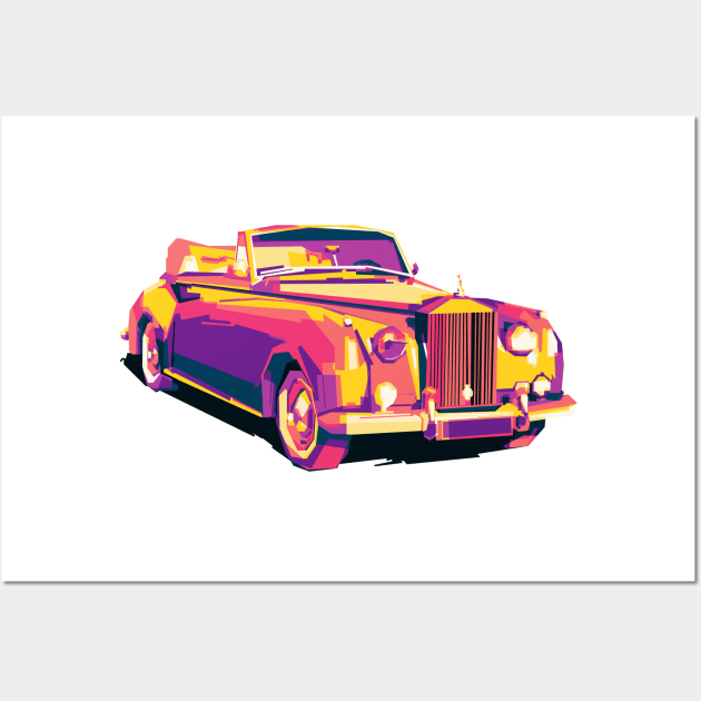 Rolls-Royce Colorful Wall Art by Shuriken